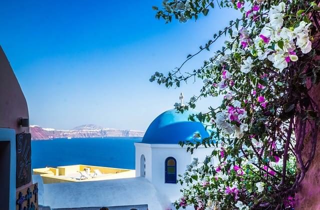 panorama di Santorini