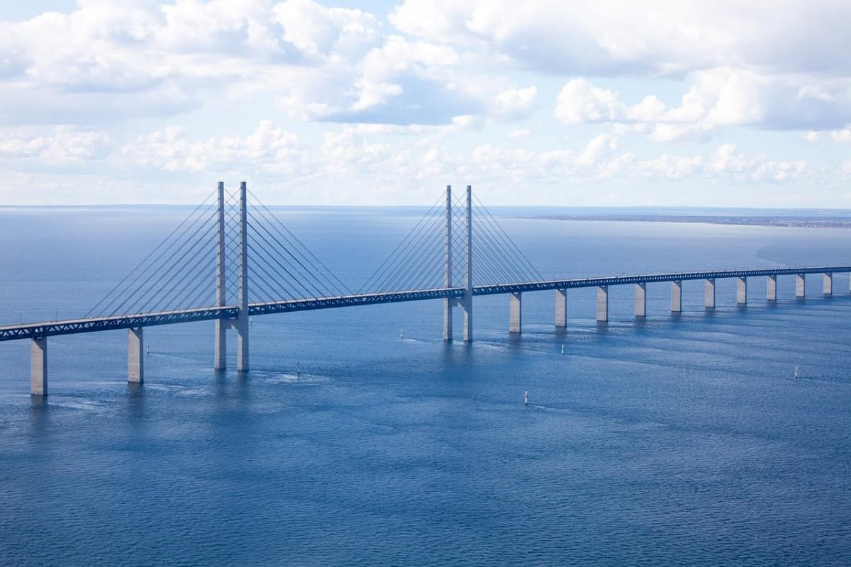 a resundsbron malma ponte foto aerea