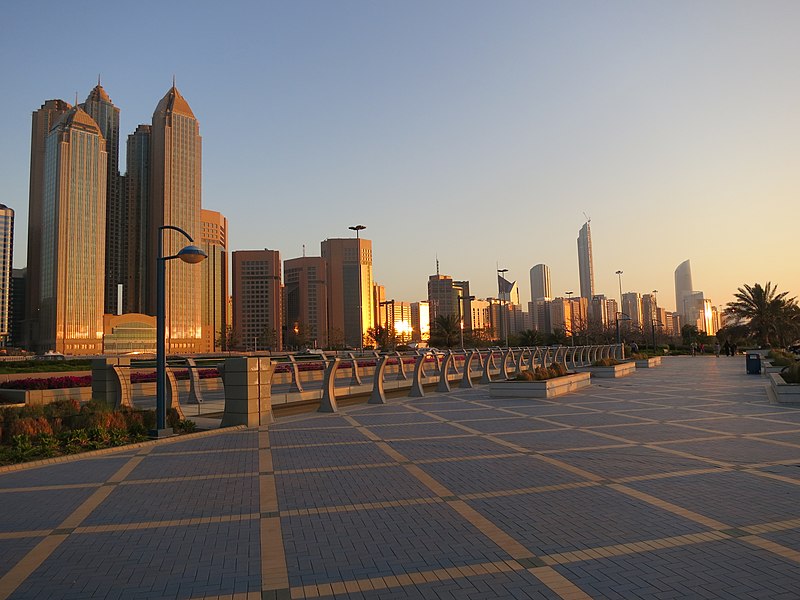 abu dhabi skyline fron corniche rd 1