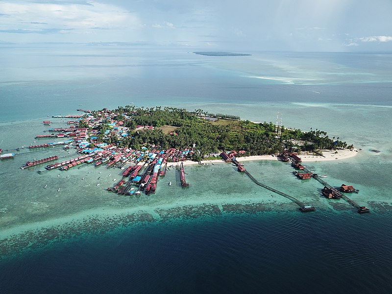 aerial of derawan