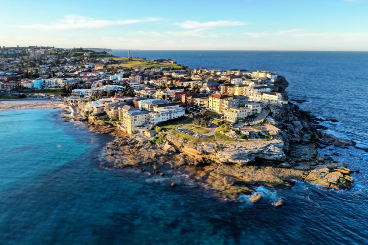 aerial photo of bondi beach