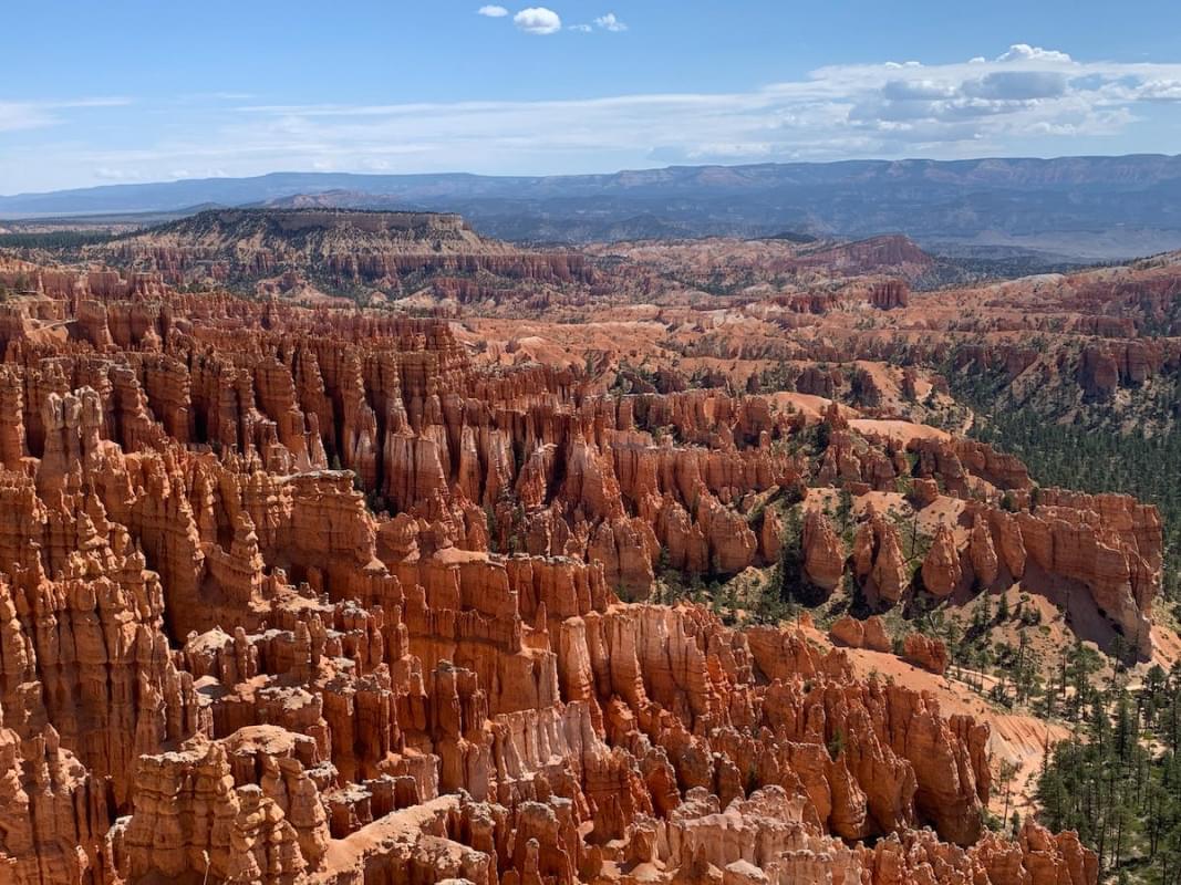 aerial photography of bryce amphitheater