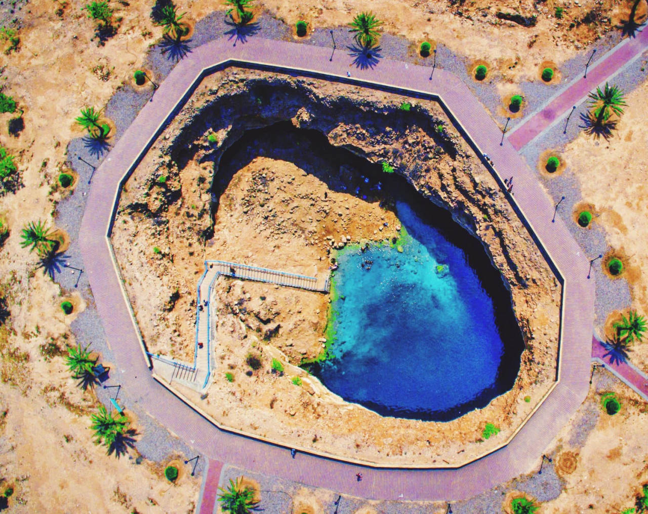 aerial view bimmah sinkhole