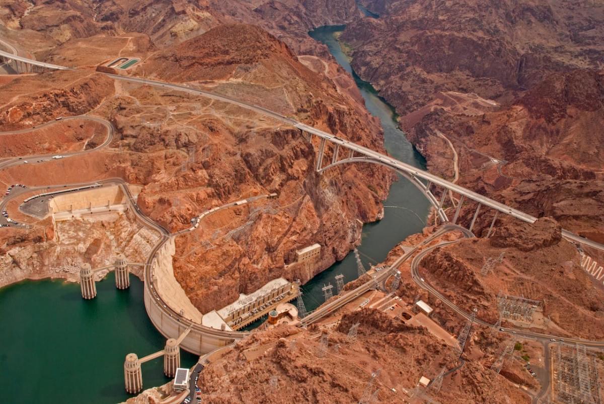 aerial view of hoover dam 1