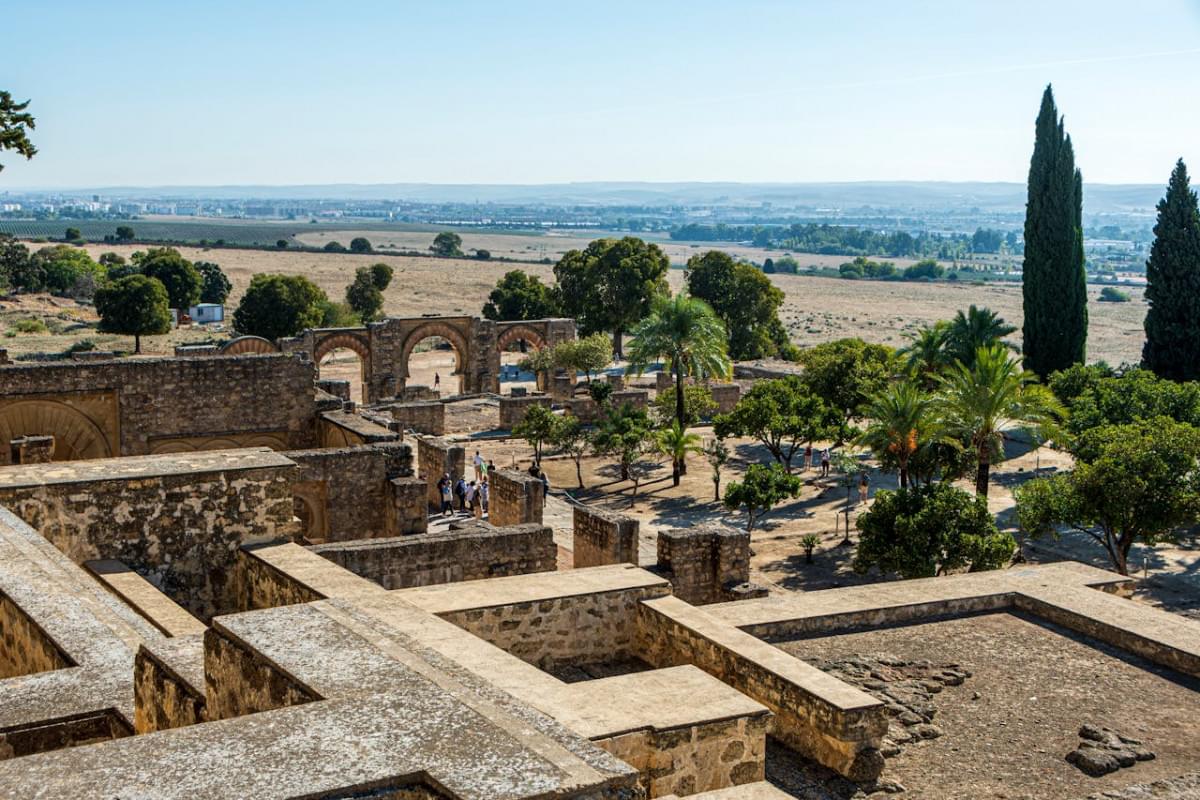 aerial view of the medina azahara cordoba spain