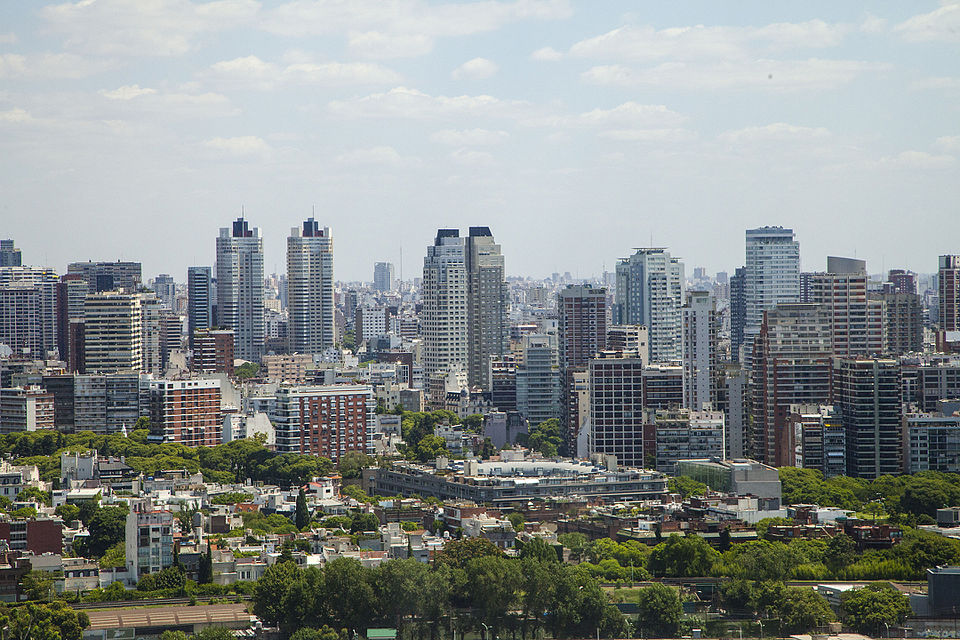 aerial view palermo buenos aires