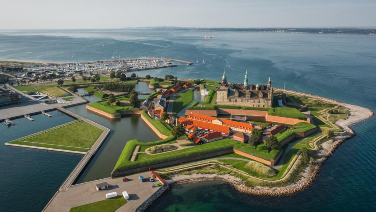 aerual view kronborg castle elsinore