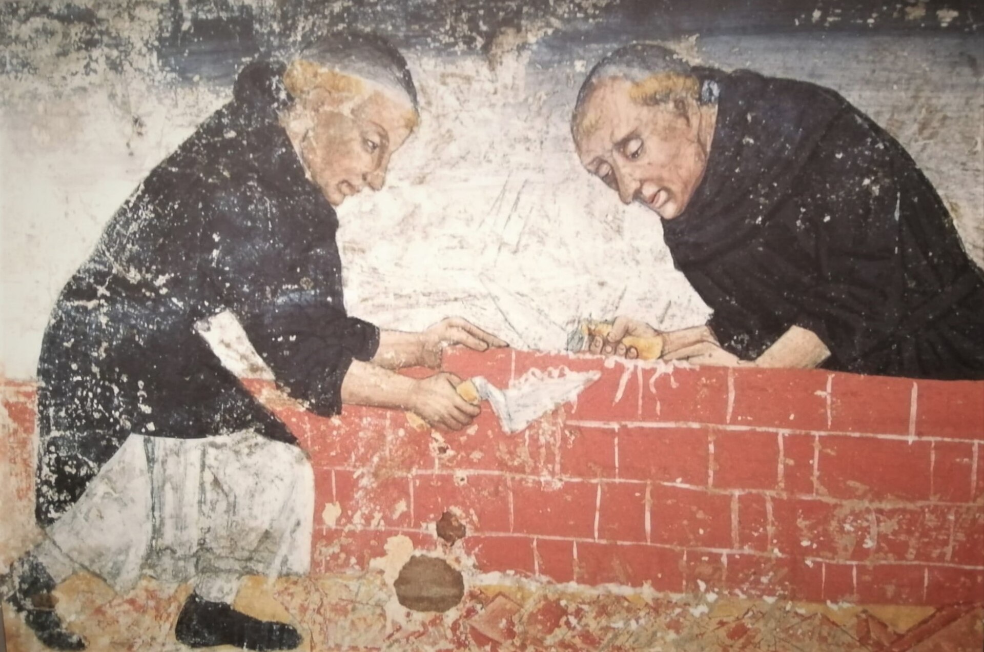 affresco monaci san marco vercelli museo borgogna