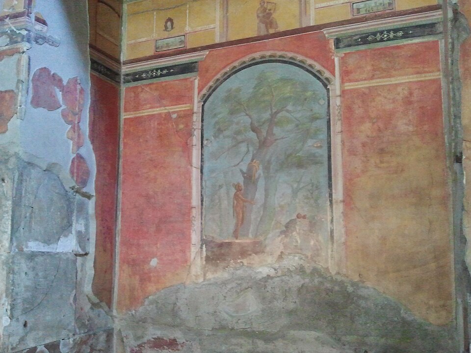 affresco nella villa di poppea oplonti
