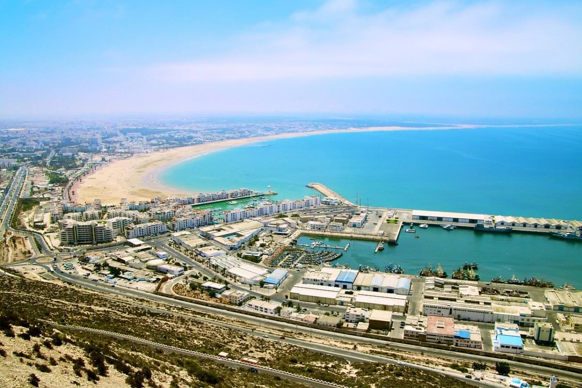 agadir marocco vista spiaggia