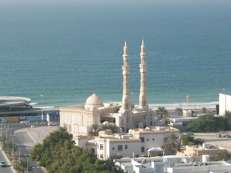 ajman corniche mosque panoramio