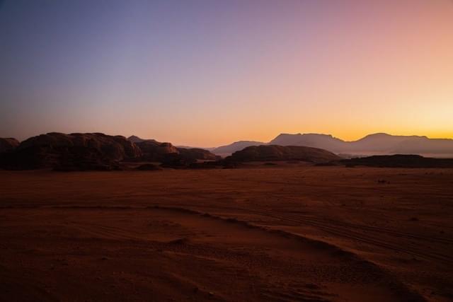 alba deserto wadi rum giordania