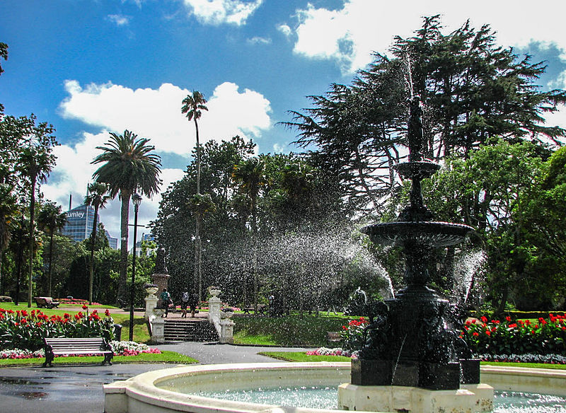 albert park fountain auckland