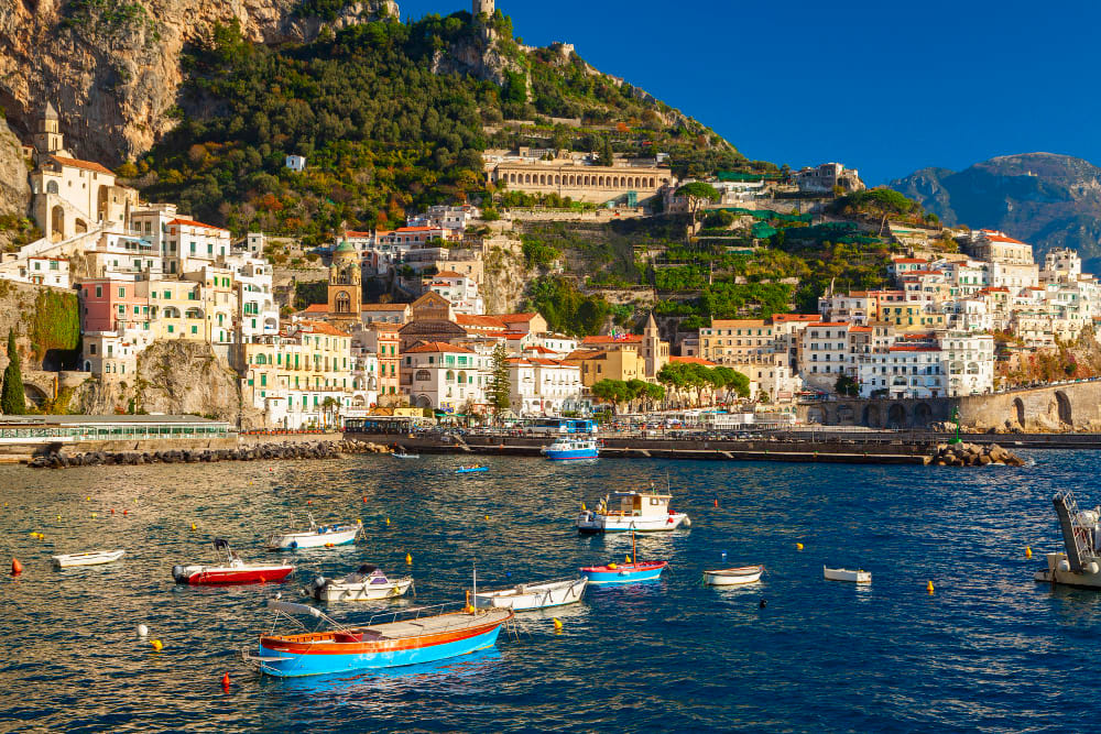 amalfi coast view south italy