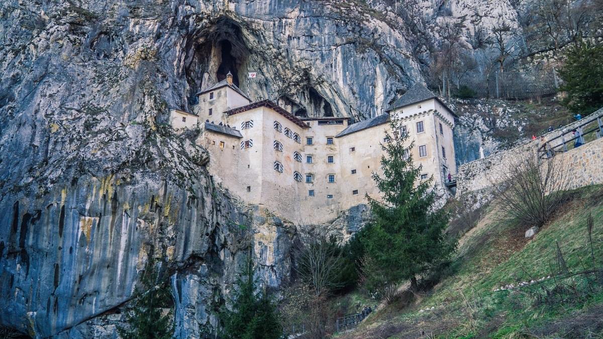 amazing predjama castle in