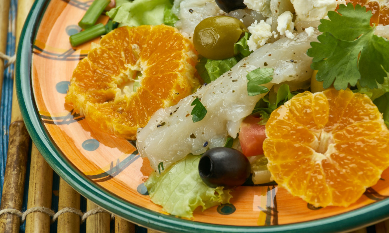 andalusian codfish salad orange salad with salt codfish