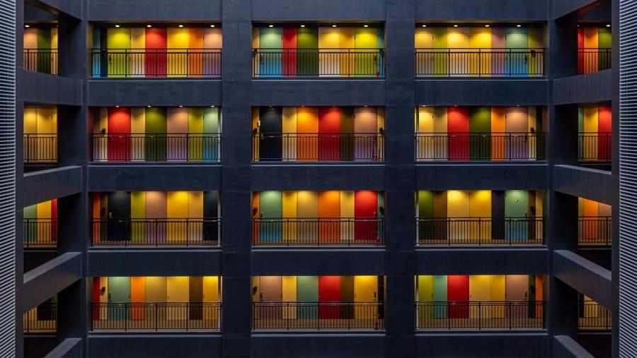 appartamenti porte colori di tokyo