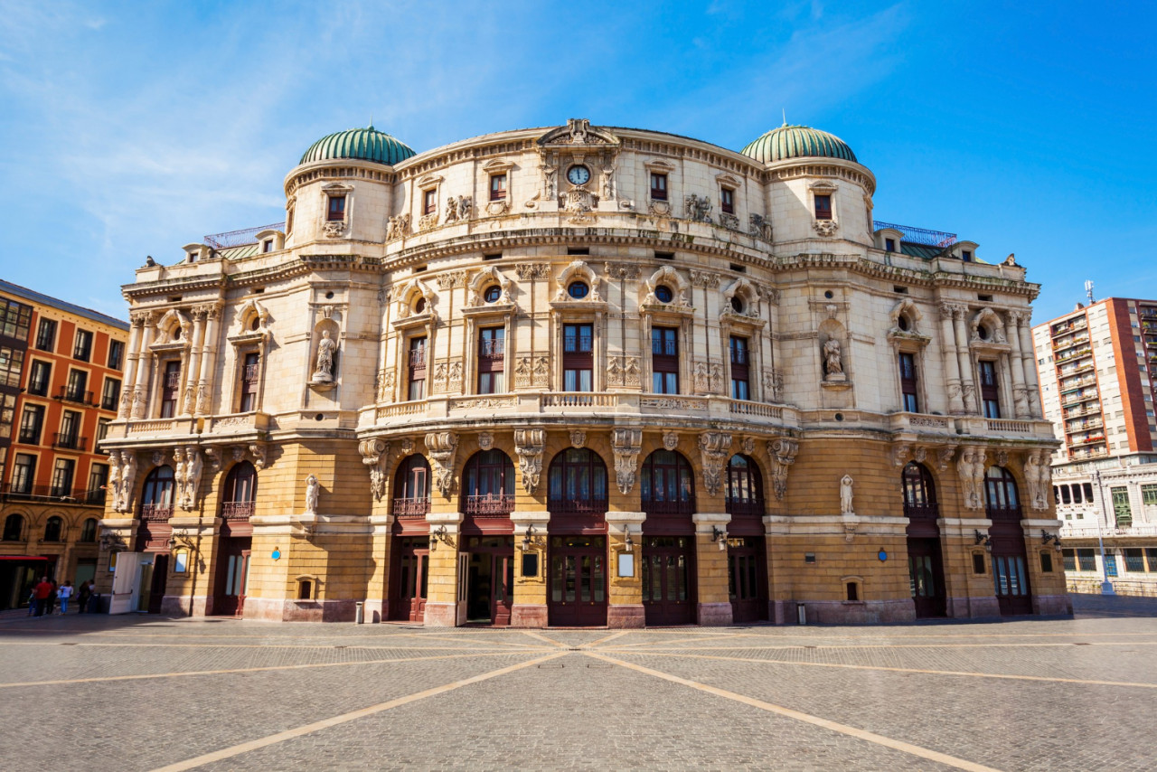 arriaga theater arriaga teatro antzokia is opera house building bilbao basque country northern spain