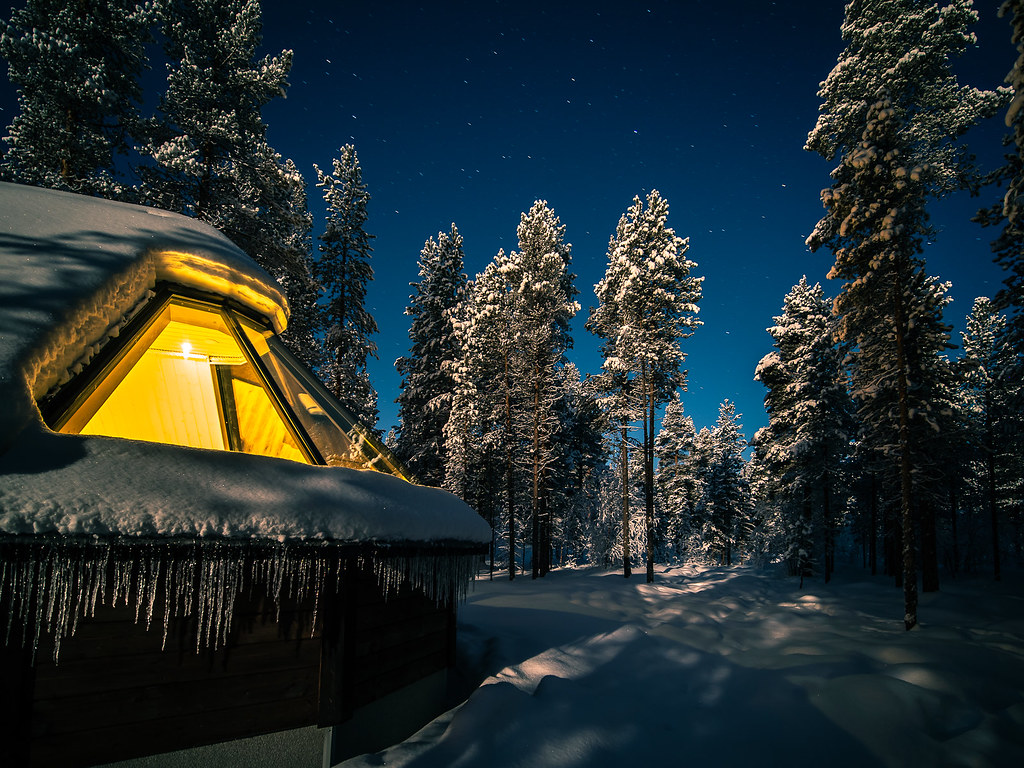 aurora village ivalo finland travel photography