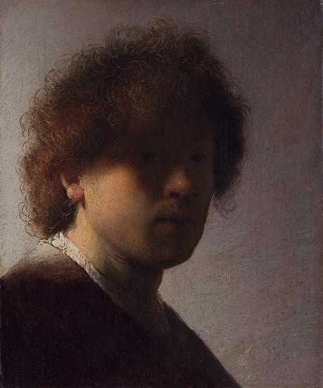 autoritratto con capelli scompigliati rijksmuseum