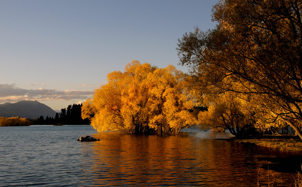 autumn at lake tekapo