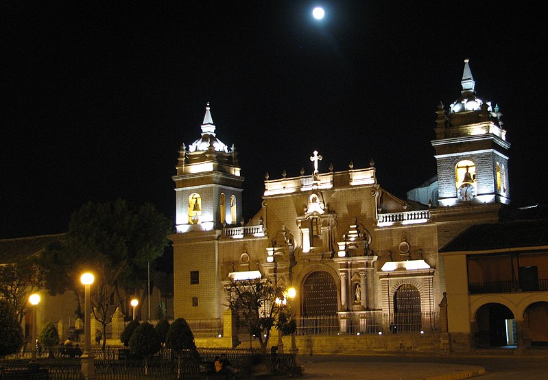ayacucho church by night