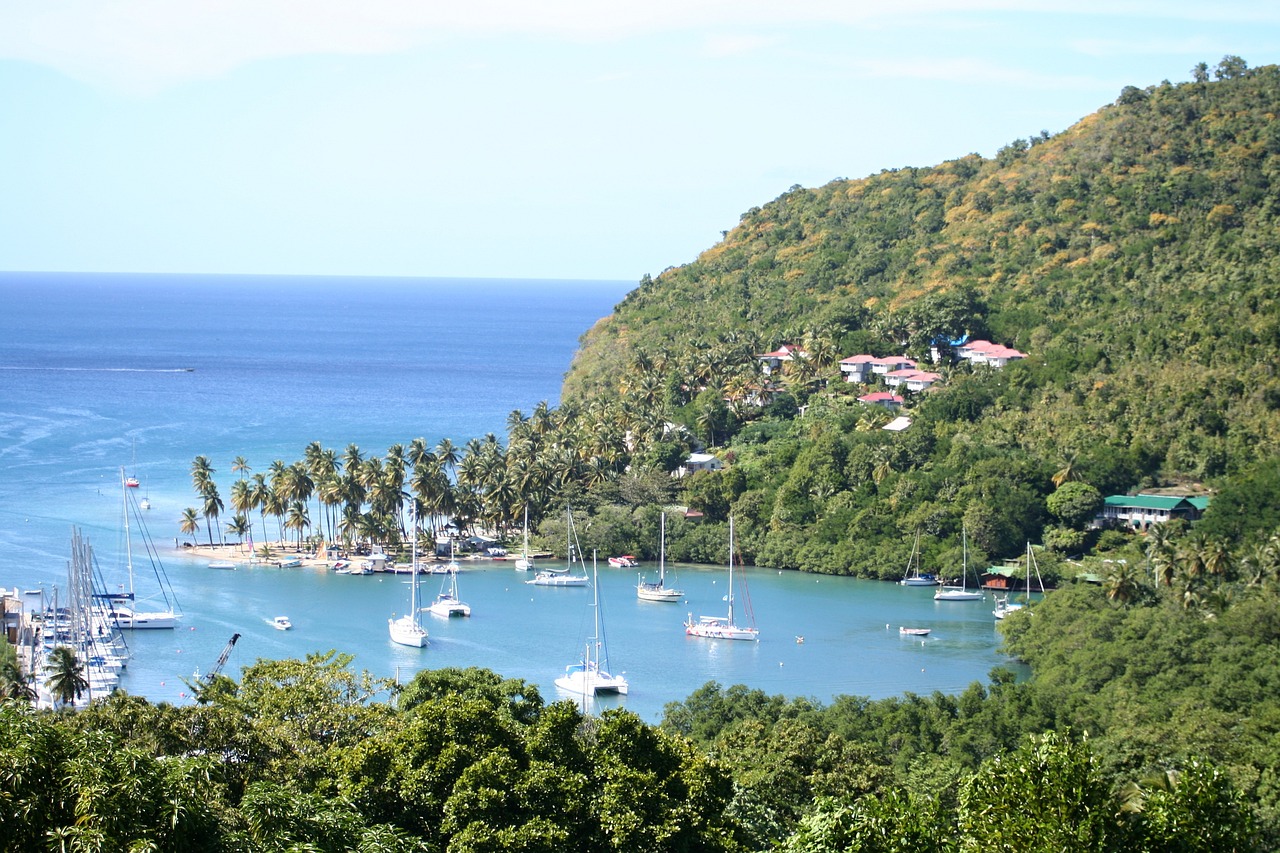 baie de marigot sainte lucie paysage