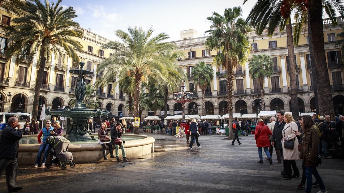 barcellona quadrato spagna urbano