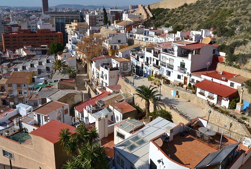 barri de la santa creu des del parc de l ereta alacant