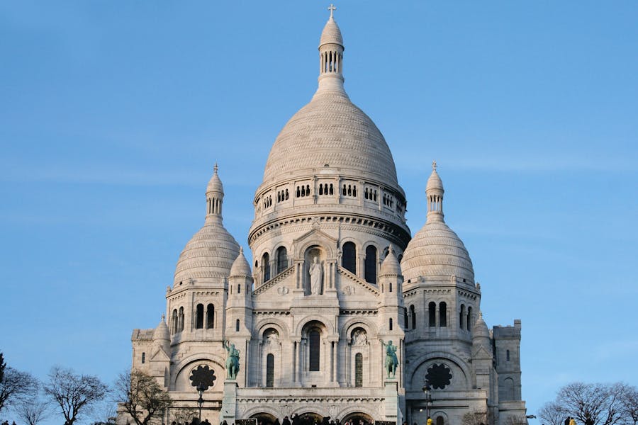 basilica of the sacred heart of jesus under blue sky 1