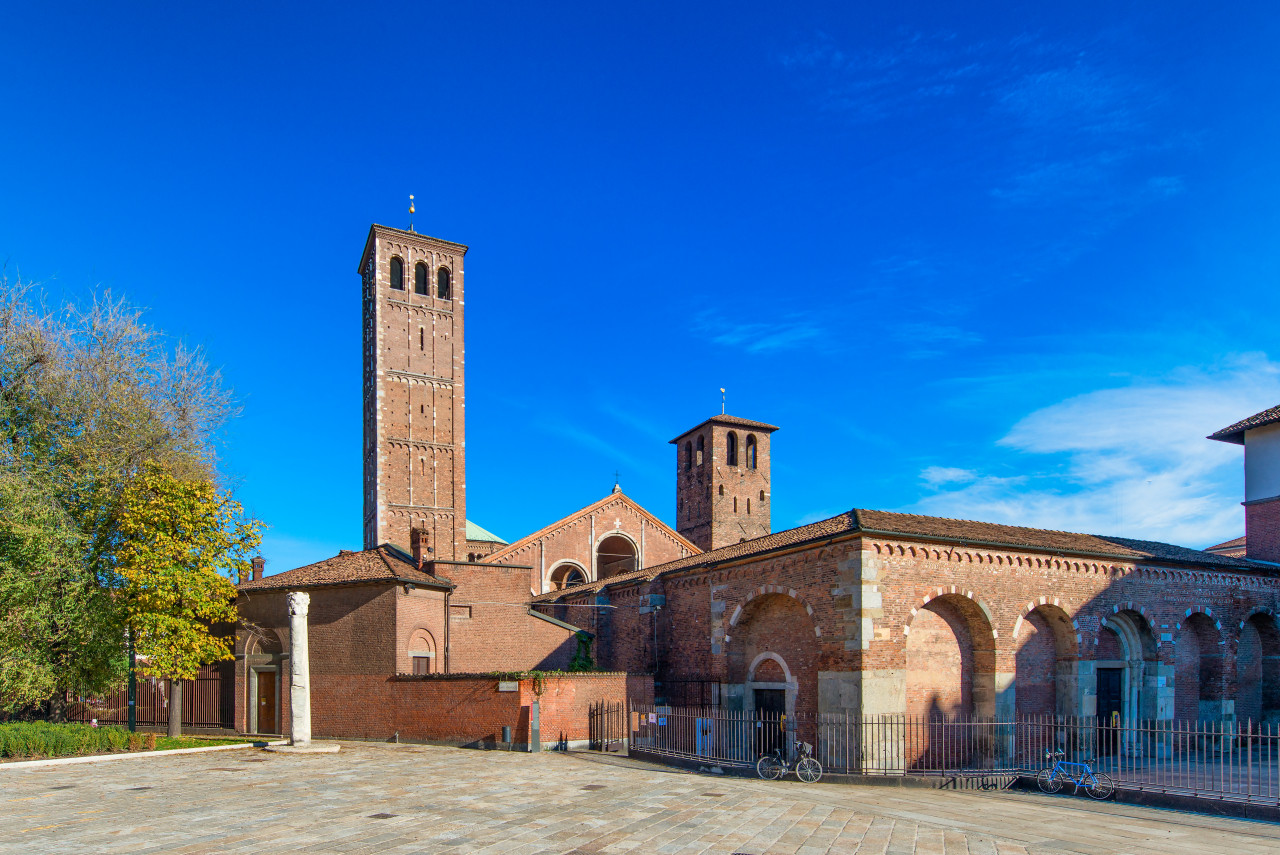 basilica saint ambrose sant ambrogio milan italy