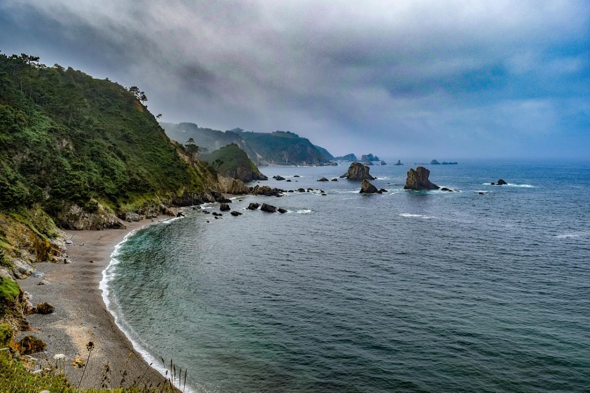 beach asturias spagna mare sky 1