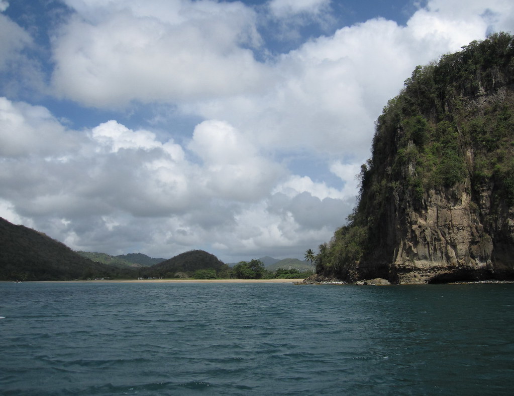 beach near roseau on saint lucia