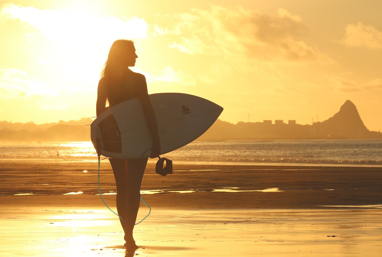 Beach Surfer Tavola Da Surf Alba