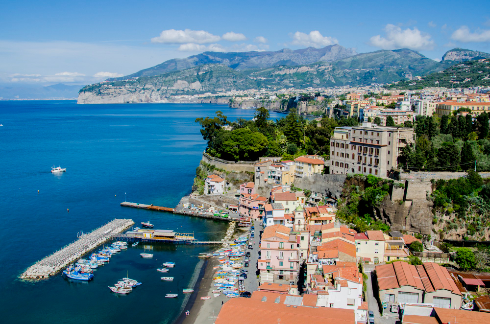 beautiful cityscape sorrento italy