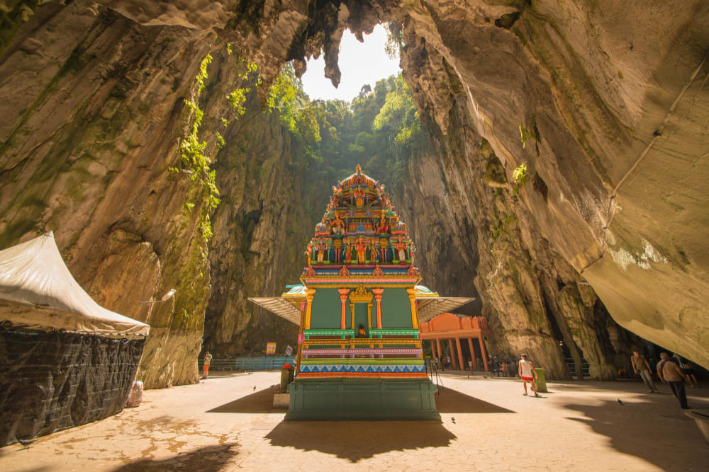 beautiful view batu caves located kuala lumpur malaysia