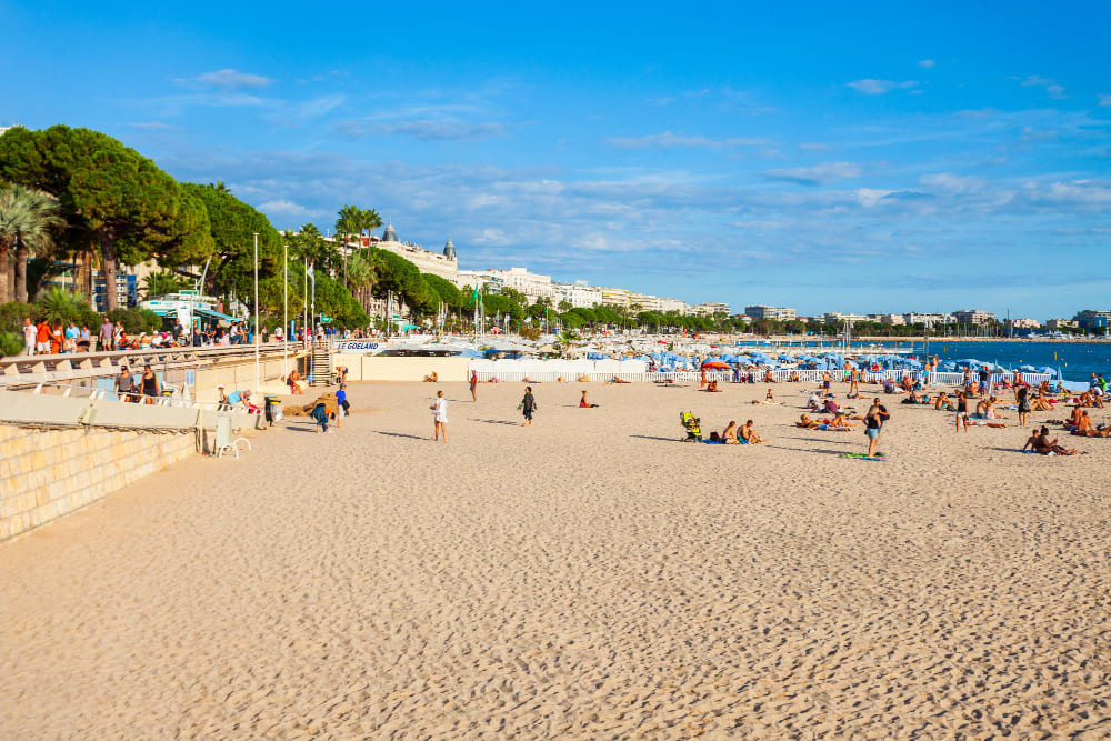 beauty sand beach cannes