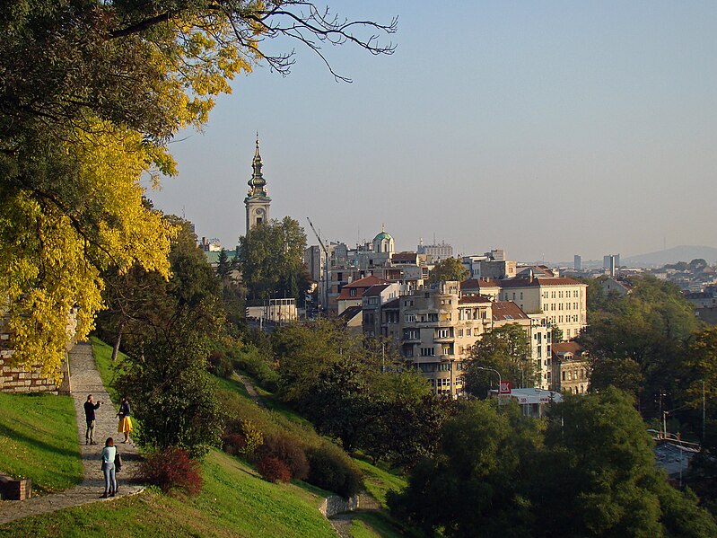 belgrade view to the stari grad from the king gate 1