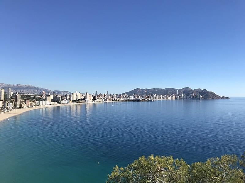 benidorm desde el tossal de la cala