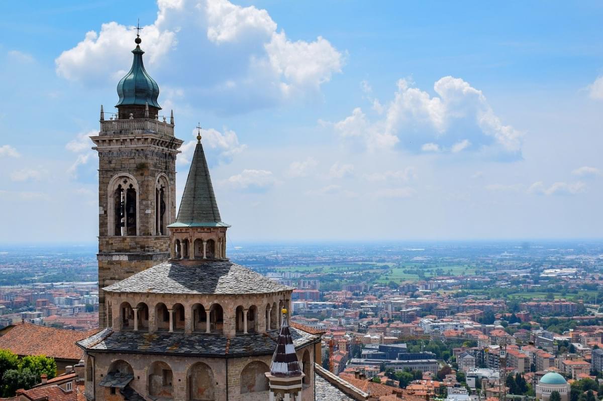 bergamo italia panorama citt alta