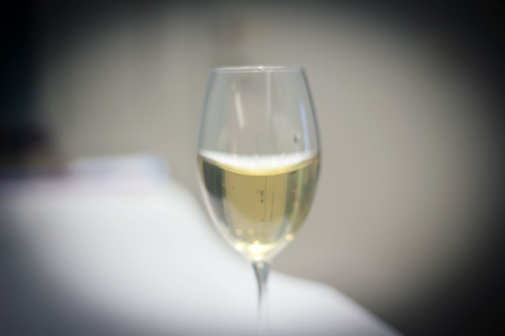 bicchiere di vino bianco