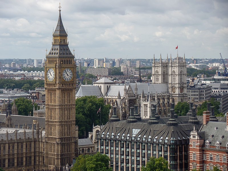 big ben from the london eye