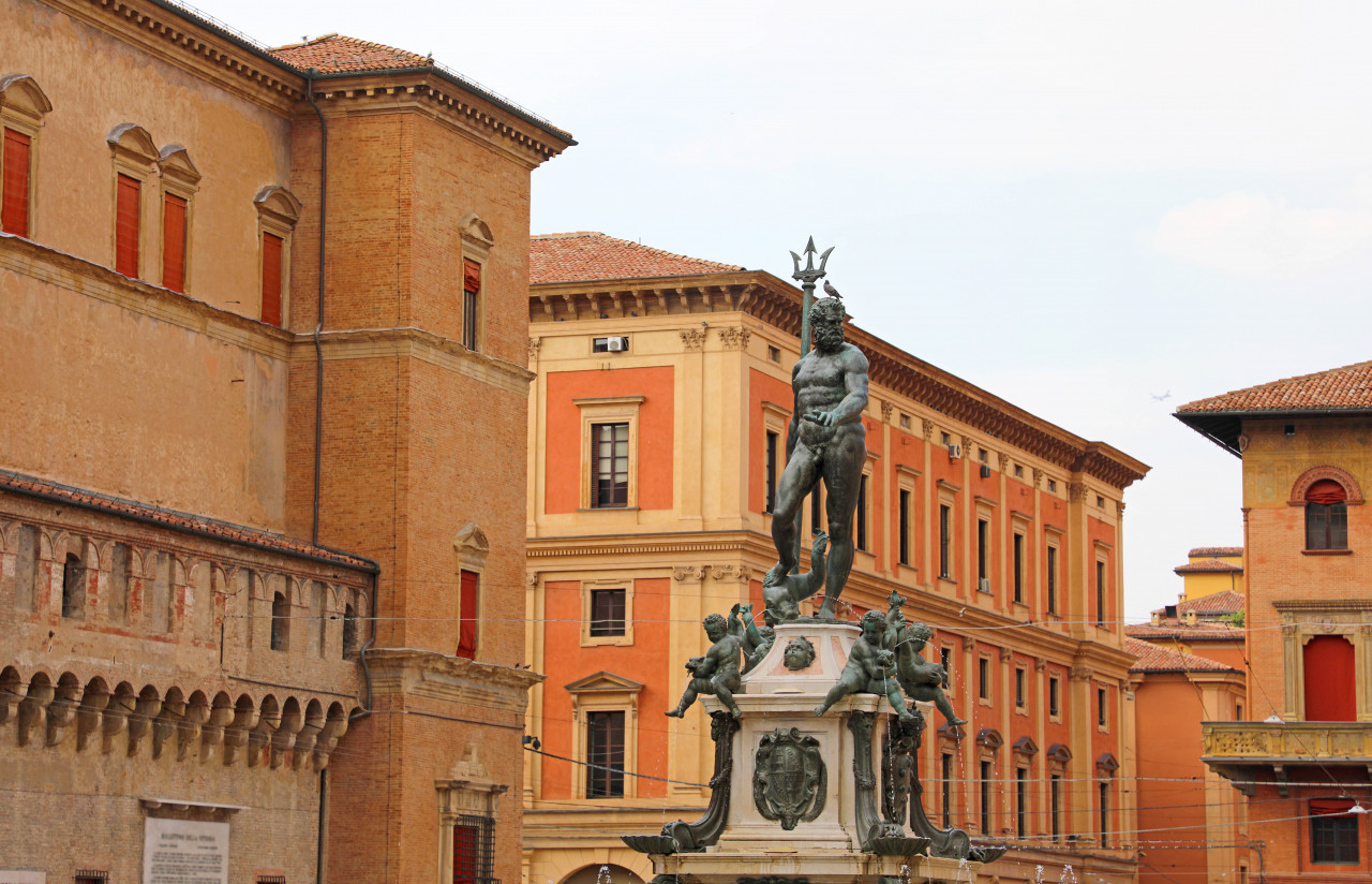 bologna landmarks fountain neptune is monumental civic fou