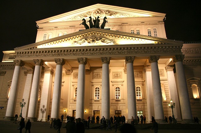 bolshoi teatro citta notte mosca