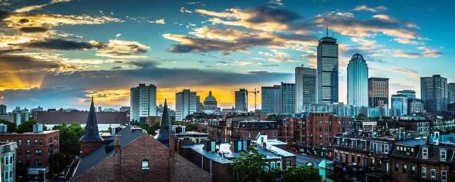 boston massachusetts skyline centro