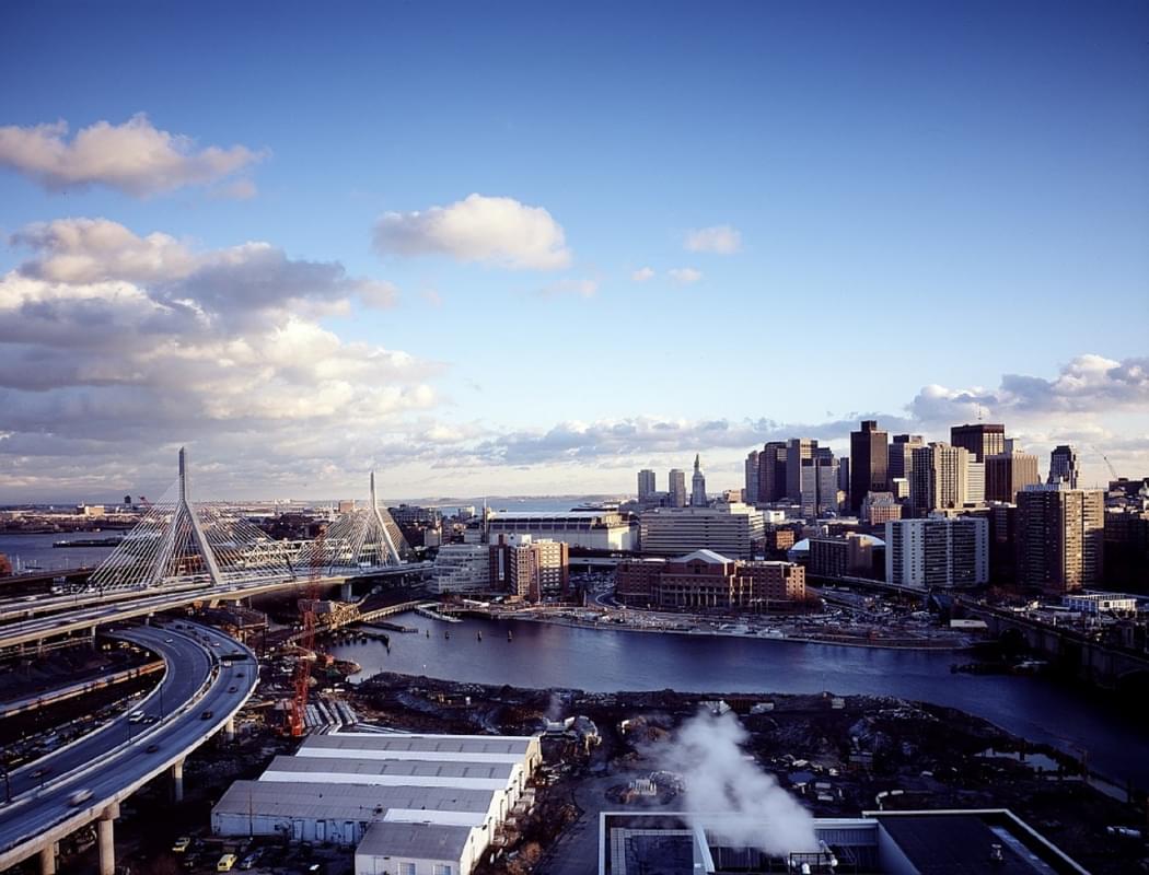 boston skyline citta urbano ponte