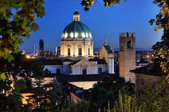 brescia duomo nuovo panoramica dal castello