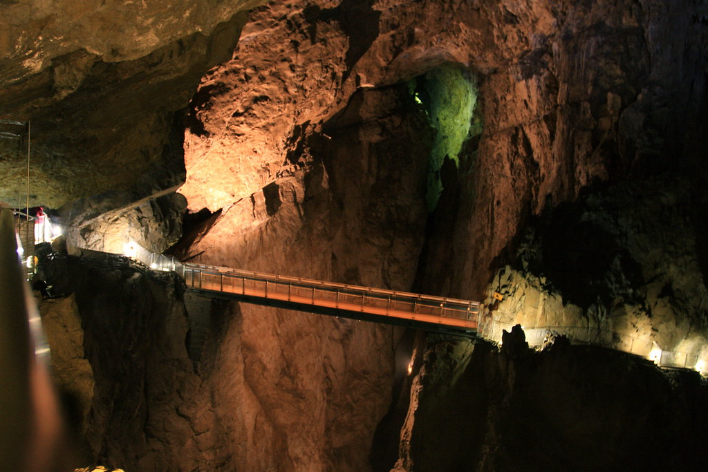 bridge inside skocjan caves slovenia