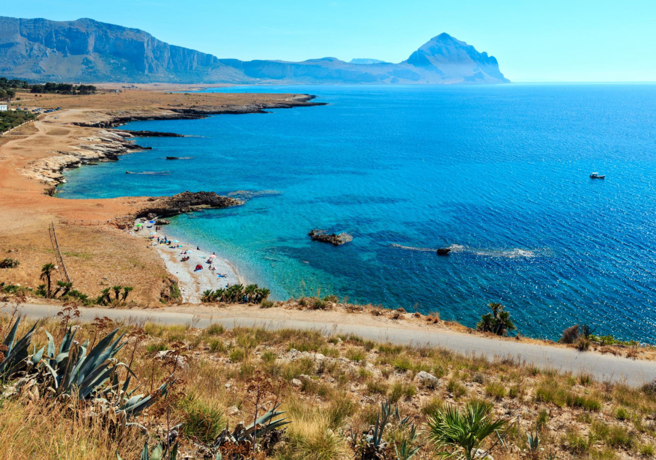 bue marino beach macari sicily italy