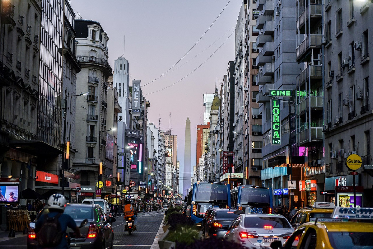 buenos aires citta tramonto notte